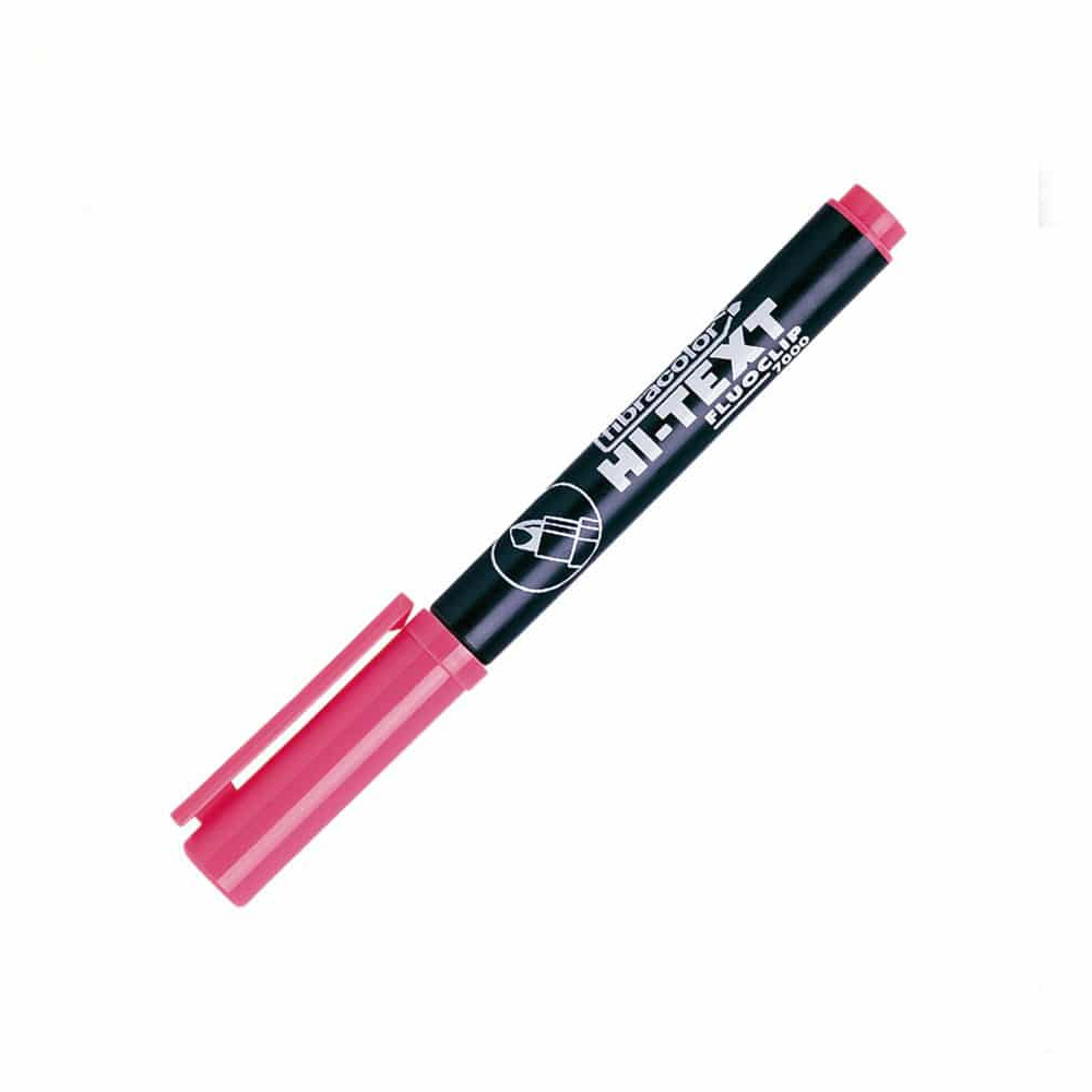 ΜΑΡΚΑΔΟΡΟΣ ΥΠΟΓΡΑΜΜΙΣΗΣ HI TEXT FLUOCLIP 7000 5.2mm ΡΟΖ FIBRACOLOR HI-TEXT