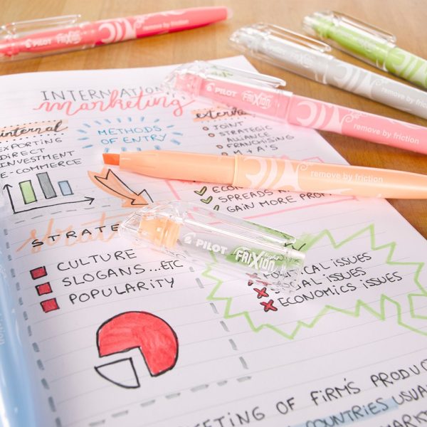 ΜΑΡΚΑΔΟΡΟΣ ΥΠΟΓΡΑΜΜΙΣΗΣ ΠΟΥ ΣΒΗΝΕΙ LIGHT FRIXION ΠΑΣΤΕΛ ΑΝΟΙΧΤΟ ΠΟΡΤΟΚΑΛΙ PILOT