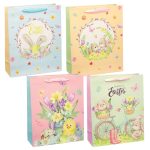 ΣΑΚΟΥΛΑ ΜΕ ΚΟΡΔΕΛΑ ΠΛΑΣΤΙΚΟΠΟΙΗΜΕΝΗ ΜΑΤ ΜΕ ΣΧΕΔΙΟ ΠΑΣΧΑΛΙΝΟ 32x26x10 NAKOS