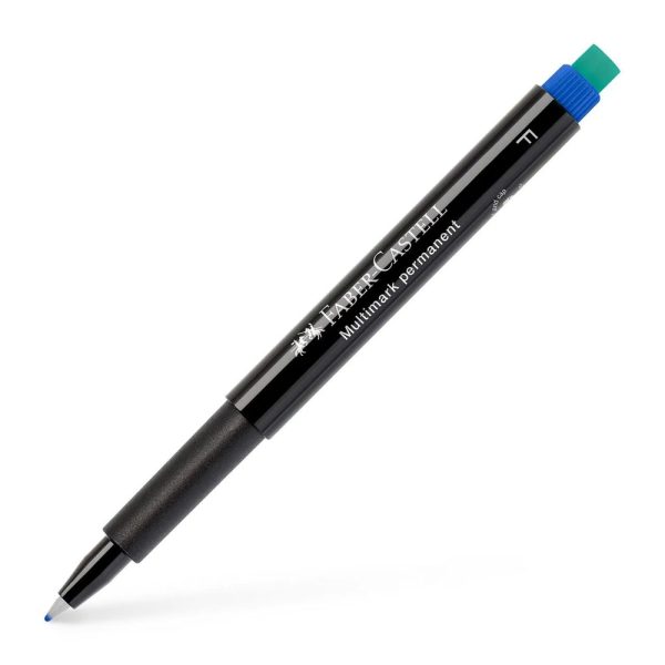 ΜΑΡΚΑΔΟΡΟΣ ΑΝΕΞΙΤΗΛΟΣ F 0.4mm ΜΠΛΕ MULTIMARK PERMANENT FABER-CASTELL