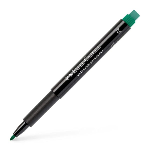 ΜΑΡΚΑΔΟΡΟΣ ΑΝΕΞΙΤΗΛΟΣ M 1.0mm ΠΡΑΣΙΝΟ MULTIMARK PERMANENT FABER-CASTELL