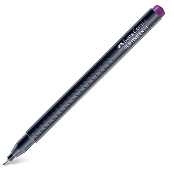 ΜΑΡΚΑΔΟΡΟΣ ΛΕΠΤΗΣ ΓΡΑΦΗΣ GRIP FINEPEN 0.4mm ΜΩΒ 34 FABER CASTELL