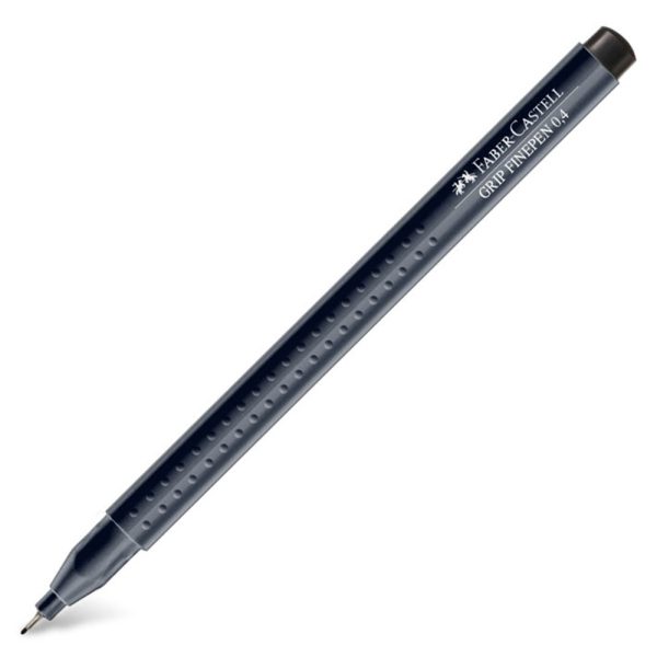 ΜΑΡΚΑΔΟΡΟΣ ΛΕΠΤΗΣ ΓΡΑΦΗΣ GRIP FINEPEN 0.4mm ΜΑΥΡΟ 99 FABER CASTELL