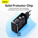 ΦΟΡΤΙΣΤΗΣ USB-A ΜΕ 3 ΘΥΡΕΣ 17W ΜΑΥΡΟ 3U17W BASEUS
