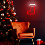 ΦΩΤΙΣΤΙΚΟ LED ΧΡΙΣΤΟΥΓΕΝΝΙΑΤΙΚΗ ΚΑΛΤΣΑ ΔΙΑΚΟΣΜΗΤΙΚΟ ΜΕ ΜΠΑΤΑΡΙΑ ΚΑΙ ΚΑΛΩΔΙΟ USB SOCK FOREVER LIGHT