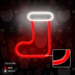 ΦΩΤΙΣΤΙΚΟ LED ΧΡΙΣΤΟΥΓΕΝΝΙΑΤΙΚΗ ΚΑΛΤΣΑ ΔΙΑΚΟΣΜΗΤΙΚΟ ΜΕ ΜΠΑΤΑΡΙΑ ΚΑΙ ΚΑΛΩΔΙΟ USB SOCK FOREVER LIGHT