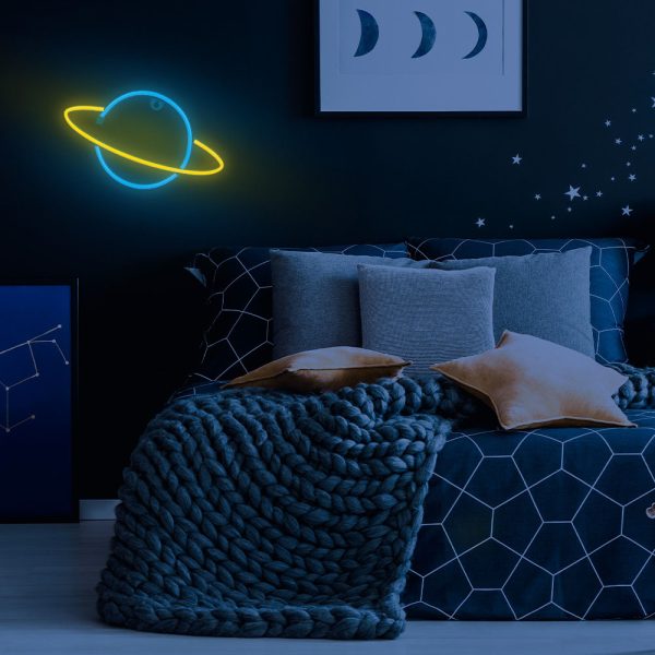 ΦΩΤΙΣΤΙΚΟ LED ΠΑΙΔΙΚΟ ΔΙΑΚΟΣΜΗΤΙΚΟ ΜΕ ΜΠΑΤΑΡΙΑ ΚΑΙ ΚΑΛΩΔΙΟ USB SATURN FLNE11 FOREVER LIGHT