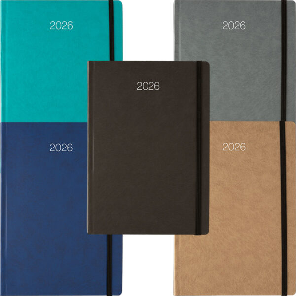 ΗΜΕΡΟΛΟΓΙΟ ΗΜΕΡΗΣΙΟ ΜΕ ΗΜΙΕΥΚΑΜΠΤΟ ΕΞΩΦΥΛΛΟ ΚΑΙ ΛΑΣΤΙΧΟ ELEGANTA 14x21 2026 ΛΙΝΑΡΔΑΤΟΣ