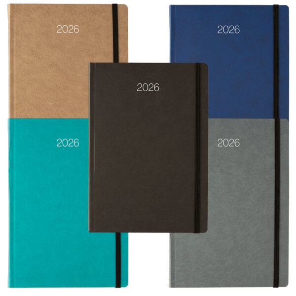 ΗΜΕΡΟΛΟΓΙΟ ΗΜΕΡΗΣΙΟ ΜΕ ΗΜΙΕΥΚΑΜΠΤΟ ΕΞΩΦΥΛΛΟ ΚΑΙ ΛΑΣΤΙΧΟ ELEGANTA 17x24 2026 ΛΙΝΑΡΔΑΤΟΣ