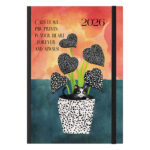 ΗΜΕΡΟΛΟΓΙΟ ΗΜΕΡΗΣΙΟ ΣΚΛΗΡΟ ΕΞΩΦΥΛΛΟ ΜΕ ΣΧΕΔΙΟ ΚΑΙ ΛΑΣΤΙΧΟ 2026 CATS 12X17 ΛΙΝΑΡΔΑΤΟΣ