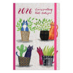 ΗΜΕΡΟΛΟΓΙΟ ΗΜΕΡΗΣΙΟ ΣΚΛΗΡΟ ΕΞΩΦΥΛΛΟ ΜΕ ΣΧΕΔΙΟ ΚΑΙ ΛΑΣΤΙΧΟ 2026 CATS 12X17 ΛΙΝΑΡΔΑΤΟΣ