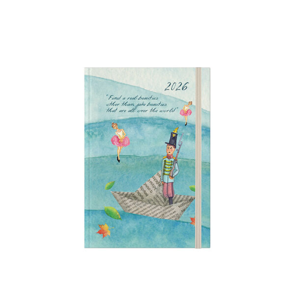 ΗΜΕΡΟΛΟΓΙΟ ΗΜΕΡΗΣΙΟ ΣΚΛΗΡΟ ΕΞΩΦΥΛΛΟ ΜΕ ΣΧΕΔΙΟ ΚΑΙ ΛΑΣΤΙΧΟ 2026 FAIRYTALE 12X17 ΛΙΝΑΡΔΑΤΟΣ