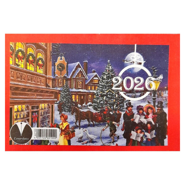 ΗΜΕΡΟΛΟΓΙΟ ΤΟΙΧΟΥ ΜΗΝΙΑΙΟ ΜΙΚΡΟ 12ΦΥΛΛΟ 9,5X6,5 2026 ΛΙΝΑΡΔΑΤΟΣ