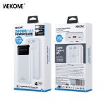 POWER BANK 22.5W 20000mAh PD & QC3.0 ΜΕ ΚΑΛΩΔΙΟ Lightning/USB-C ΛΕΥΚΟ WP-64 WEKOME