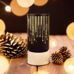 ΦΩΤΙΣΤΙΚΟ LED ΧΡΙΣΤΟΥΓΕΝΝΙΑΤΙΚΟ ΦΑΝΑΡΑΚΙ ΓΥΑΛΙΝΟ ΜΑΥΡΟ ΜΕ ΜΠΑΤΑΡΙΑ FCL-20 FOREVER LIGHT