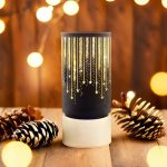 ΦΩΤΙΣΤΙΚΟ LED ΧΡΙΣΤΟΥΓΕΝΝΙΑΤΙΚΟ ΦΑΝΑΡΑΚΙ ΓΥΑΛΙΝΟ ΜΑΥΡΟ ΜΕ ΜΠΑΤΑΡΙΑ FCL-20 FOREVER LIGHT