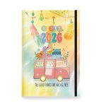 ΗΜΕΡΟΛΟΓΙΟ ΗΜΕΡΗΣΙΟ ΜΕ ΣΚΛΗΡΟ ΕΞΩΦΥΛΛΟ ΚΑΙ ΛΑΣΤΙΧΟ 17x25 INNUENDO INNOSTAT