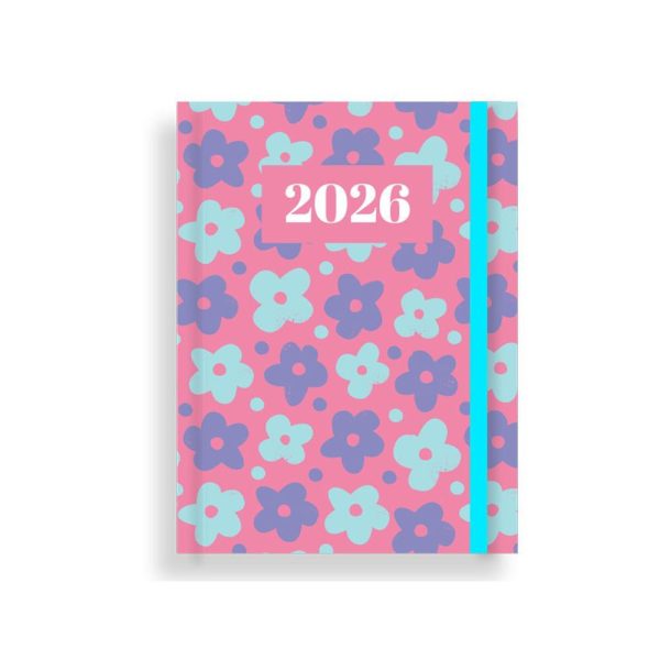 ΗΜΕΡΟΛΟΓΙΟ ΗΜΕΡΗΣΙΟ ΣΚΛΗΡΟ ΕΞΩΦΥΛΛΟ ΜΕ ΛΑΣΤΙΧΟ 12x17 RIVER TESORO ΔΙΑΚΑΚΗΣ