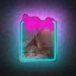 ΚΑΘΡΕΠΤΗΣ ΜΕ ΦΩΤΙΣΤΙΚΟ LED NEON ΚΑΛΩΔΙΟ USB MIRROR LOVE YOURSELF FMNE01FOREVER LIGHT