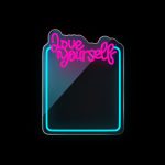 ΚΑΘΡΕΠΤΗΣ ΜΕ ΦΩΤΙΣΤΙΚΟ LED NEON ΚΑΛΩΔΙΟ USB MIRROR LOVE YOURSELF FMNE01FOREVER LIGHT