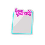 ΚΑΘΡΕΠΤΗΣ ΜΕ ΦΩΤΙΣΤΙΚΟ LED NEON ΚΑΛΩΔΙΟ USB MIRROR LOVE YOURSELF FMNE01FOREVER LIGHT