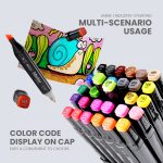 ΜΑΡΚΑΔΟΡΟΙ ΖΩΓΡΑΦΙΚΗΣ ΤΕΤΡΑΓΩΝΟΙ ΔΙΠΛΗΣ ΜΥΤΗΣ ΣΕΤ 40 ΧΡΩΜΑΤΩΝ ΣΕ ΥΦΑΣΜΑΤΙΝΗ ΘΗΚΗ ART-MARKER APMV1414 M&G STATIONERY