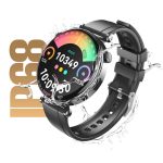 SMARTWATCH ΜΕ ΠΑΛΜΟΓΡΑΦΟ SMART SPORT WATCH ZINC ALLOY TEMPERED GLASS GT4 MINI ΜΑΥΡΟ XO