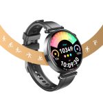 SMARTWATCH ΜΕ ΠΑΛΜΟΓΡΑΦΟ SMART SPORT WATCH ZINC ALLOY TEMPERED GLASS GT4 MINI ΜΑΥΡΟ XO