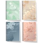 ΤΕΤΡΑΔΙΟ ΣΠΙΡΑΛ ΤΡΙΩΝ ΘΕΜΑΤΩΝ A5 FLOWERS BLACK AND WHITE LUXURY DESIGN 14Χ20 M&G STATIONERY