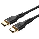ΚΑΛΩΔΙΟ ΦΟΡΤΙΣΗΣ ΚΑΙ ΜΕΤΑΦΟΡΑΣ ΔΕΔΟΜΕΝΩΝ PD 100WATT TYPE-C/TYPE-C 1,2m YQ02 ΜΑΥΡΟ WIWU