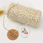 ΚΟΡΔΟΝΙ ΣΥΣΚΕΥΑΣΙΑΣ ΔΩΡΩΝ 2mmx100m ΔΙΧΡΩΜΟ ΛΕΥΚΟ-ΧΡΥΣΟ ΧΡΙΣΤΟΥΓΕΝΝΙΑΤΙΚΟ