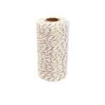 ΚΟΡΔΟΝΙ ΣΥΣΚΕΥΑΣΙΑΣ ΔΩΡΩΝ 2mmx100m ΔΙΧΡΩΜΟ ΛΕΥΚΟ-ΧΡΥΣΟ ΧΡΙΣΤΟΥΓΕΝΝΙΑΤΙΚΟ