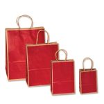 ΣΑΚΟΥΛΑ ΜΕ ΣΤΡΙΦΤΟ ΧΕΡΟΥΛΙ ΧΑΡΤΙΝΗ ΚΡΑΦΤ ΜΕ ΚΟΚΚΙΝΟ 21x15x8 NAKOS