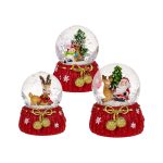 ΔΙΑΚΟΣΜΗΤΙΚΗ ΧΙΟΝΟΜΠΑΛΛΑ ΜΕ ΦΙΓΟΥΡΕΣ ΧΡΙΣΤΟΥΓΕΝΝΙΑΤΙΚΕΣ 5x6cm OUT OF THE BLUE