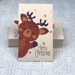 ΚΑΡΤΕΛΑΚΙΑ ΓΙΑ ΕΥΧΕΣ ΜΕ ΣΧΕΔΙΟ ΤΑΡΑΝΔΟΣ 9cmx5cm ΧΡΙΣΤΟΥΓΕΝΝΙΑΤΙΚΑ