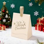 ΚΟΥΤΙ ΔΩΡΟΥ ΧΡΙΣΤΟΥΓΕΝΝΙΑΤΙΚΟ ΧΡΩΜΑΤΙΣΤΟ 10cmx6,7cmx13cm ΣΑΜΠΑΝΙ MERRY CHRISTMAS