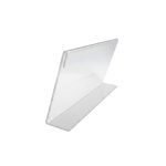 ΣΤΑΝΤ ΠΑΡΟΥΣΙΑΣΗΣ ΑΚΡΥΛΙΚΟ ΠΛΑΓΙΟ "L" 20x7,5cm ΔΙΑΦΑΝΗ ΒΑΣΗ ΣΗΜΑΝΣΗΣ ARION