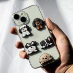 ΑΥΤΟΚΟΛΛΗΤΑ 3D STICKERS ΣΕΤ 5 ΤΕΜΑΧΙΩΝ ΣΧΕΔΙΑ ΑΝΑΓΛΥΦΑ DOG TFO
