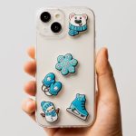 ΑΥΤΟΚΟΛΛΗΤΑ 3D STICKERS ΣΕΤ 5 ΤΕΜΑΧΙΩΝ ΣΧΕΔΙΑ ΑΝΑΓΛΥΦΑ SNOW TFO