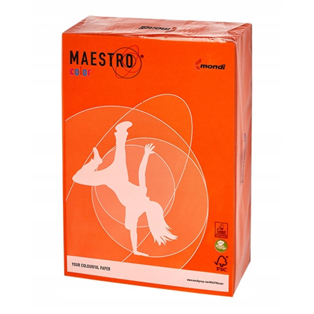 ΕΓΧΡΩΜΟ ΧΑΡΤΙ ΦΩΤΟΤΥΠΙΚΟΥ MAESTRO COLOR A4 160GR OR43 ORANGE (ΠΟΡΤΟΚΑΛΙ) 250 ΦΥΛΛΑ MONDI