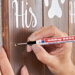 ΜΑΡΚΑΔΟΡΟΣ ΤΡΥΠΩΝ CARPENTER PEN - ΜΑΥΡΟΣ ΓΙΑ ΔΥΣΠΡΟΣΙΤΑ ΣΗΜΕΙΑ 8850 EDDING