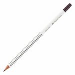 ΜΟΛΥΒΙ ΜΕ ΓΟΜΑ – ΕΡΓΟΝΟΜΙΚΟ ΜΟΛΥΒΙ ΜΕ ΑΝΤΙΟΛΙΣΘΗΤΙΚΗ ΛΑΒΗ GRIP 2001 HB WHITE-ΛΕΥΚΟ FABER-CASTELL