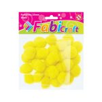 ΠΟΝ ΠΟΝ ΥΛΙΚΑ ΧΕΙΡΟΤΕΧΝΙΑΣ & DIY 25mm 30 ΤΕΜΑΧΙΑ ΚΙΤΡΙΝΟ FABI