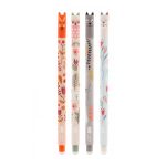 ΣΤΥΛΟ GEL ΠΟΥ ΣΒΗΝΕΙ FLORAL ART 0.5mm ΜΠΛΕ ΜΕΛΑΝΙ USZAKI HAPPY COLOR