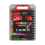 ΜΑΡΚΑΔΟΡΟΙ ΑΚΡΥΛΙΚΟΙ ΣΕΤ 24 ΧΡΩΜΑΤΩΝ MOCALO BRUSH APMT80H3 M&G