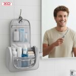 ΝΕΣΕΣΕΡ ΤΑΞΙΔΙΟΥ ΜΕ ΓΑΝΤΖΟ – TOILETRY TRAVEL BAG & ORGANIZER GREY ΓΚΡΙ CB07 XO