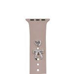 PIN CHARMS ΣΕΤ ΓΙΑ ΛΟΥΡΑΚΙΑ APPLE WATCH & SMARTWATCH - ΣΧΕΔΙΟ ΦΙΟΓΚΟΣ & ΚΑΡΔΙΑ - SILVER ΑΣΗΜΙ TFO