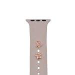 PIN CHARMS ΣΕΤ ΓΙΑ ΛΟΥΡΑΚΙΑ APPLE WATCH & SMARTWATCH - ΣΧΕΔΙΟ ΓΑΤΑ & ΠΑΤΟΥΣΑ ΜΕ ΣΤΡΑΣ - ROSE GOLD TFO