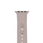 PIN CHARMS ΣΕΤ ΓΙΑ ΛΟΥΡΑΚΙΑ APPLE WATCH & SMARTWATCH - ΣΧΕΔΙΟ ΓΑΤΑ & ΠΑΤΟΥΣΑ ΜΕ ΣΤΡΑΣ - SILVER ΑΣΗΜΙ TFO