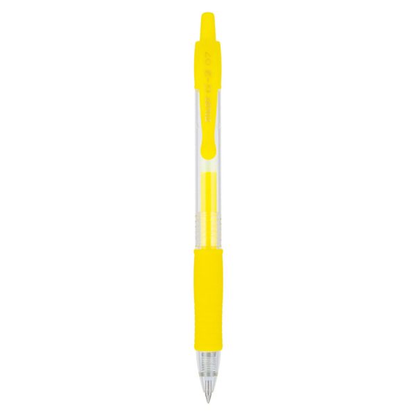 ΣΤΥΛΟ GEL INK ROLLERBALL ΜΕ ΜΑΛΑΚΗ ΛΑΒΗ G-2 0.7 NEON ΚΙΤΡΙΝΟ YELLOW PILOT